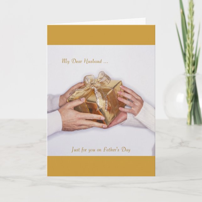 Tarjeta Mi estimado marido…, apenas para usted el el día (Anverso)