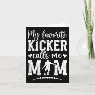 Tarjeta Mi Favorito Patador de Fútbol Americano Mamá de un