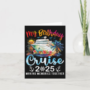 Tarjeta Mi Fiesta de Nacimiento de Cruceros Vacaciones Cum