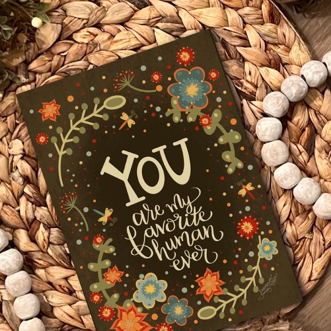 Tarjeta Mi floral graciosa y favorita de la Bonito (Subido por el creador)