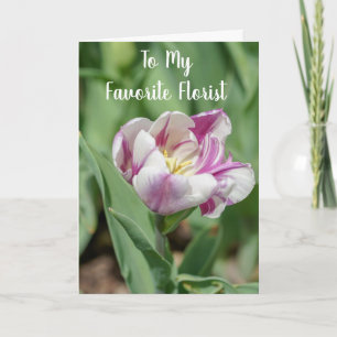 TARJETA **MI FLORISTA FAVORITO** EN TU CUMPLEAÑOS