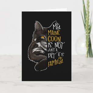 Tarjeta Mi gato Maine Coon es familia