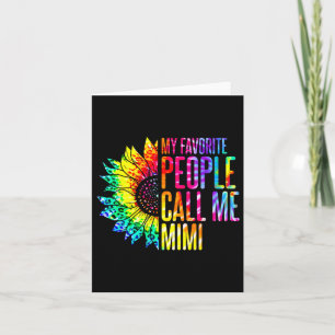 Tarjeta Mi Gente Favorita Me Llama Mimi Abuela Girasol
