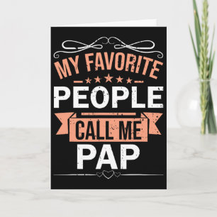 Tarjeta Mi Gente Favorita Me Llama Papá Hombres Retro Padr