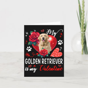 Tarjeta Mi Golden Retriever es mi dueño de San Valentín Fl