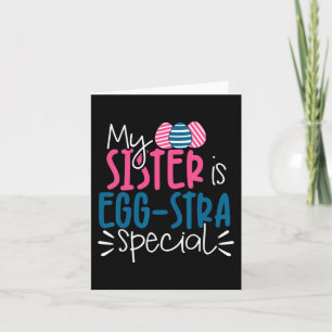 Tarjeta Mi Hermana Es La Semana Divertida Especial De Egg-