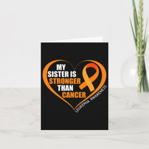 Tarjeta Mi hermana es más fuerte que la conciencia de la l