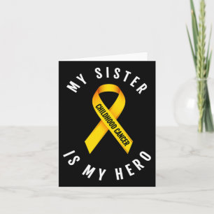 Tarjeta Mi Hermana Es Mi Héroe Para La Conciencia Sobre El