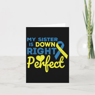 Tarjeta Mi Hermana Está Abajo Perfectamente Awar