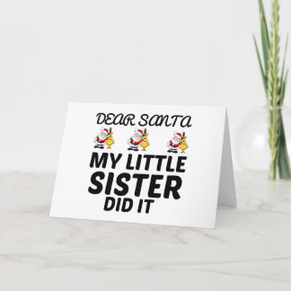 TARJETA MI HERMANITA LO HIZO