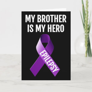 Tarjeta Mi hermano es mi héroe Camiseta de concienciación