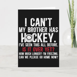 Tarjeta Mi Hermano Tiene Hermano De Hockey De Un Jugador D