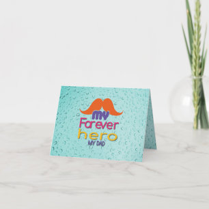 Tarjeta Mi héroe para siempre Mi papá