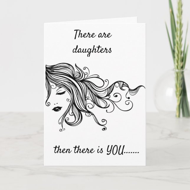 TARJETA MI "HIJA" CON TODOS NUESTROS CUMPLEAÑOS DE AMOR (Anverso)