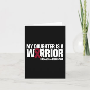 Tarjeta Mi hija es una guerrera que se toma conciencia de