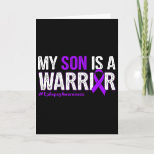 Tarjeta Mi Hijo Es Un Guerrero Conciencia De La Epilepsia