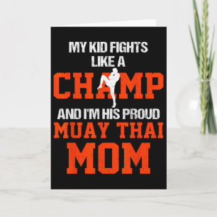Tarjeta Mi hijo pelea como un campeón y soy su orgullosa m