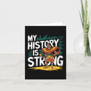 Tarjeta Mi historia es un sólido mes negro para los afroam