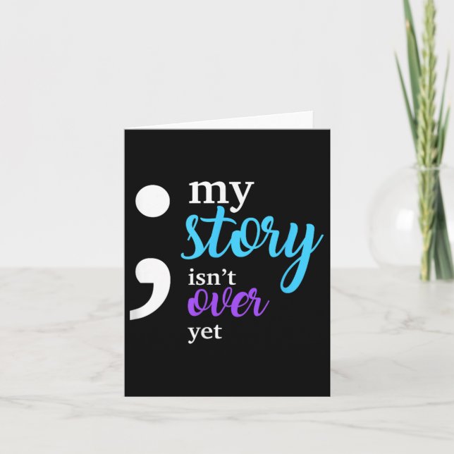 Tarjeta Mi historia no ha terminado, pero la prevención de (Anverso)