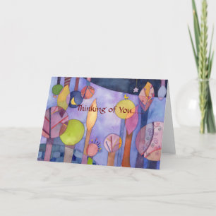 Tarjeta Mi jardín de noche: Pensando en tu carta