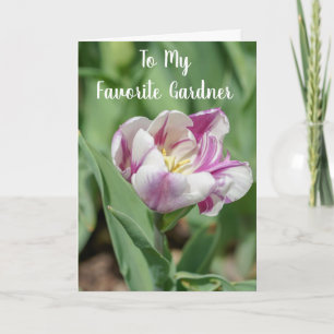 TARJETA **MI JARDINERO FAVORITO** EN SU CUMPLEAÑOS