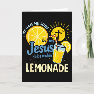 Tarjeta Mi Jesús Haciendo Limonada Camiseta La Vida Me Dio