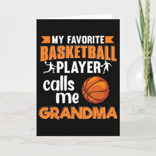 Tarjeta Mi jugador de baloncesto favorito me llama abuela