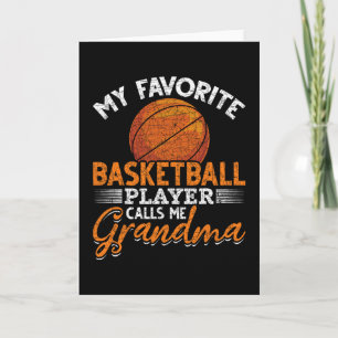 Tarjeta Mi jugador de baloncesto favorito me llama abuela 