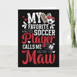 Tarjeta Mi jugador de fútbol favorito es mi abuela