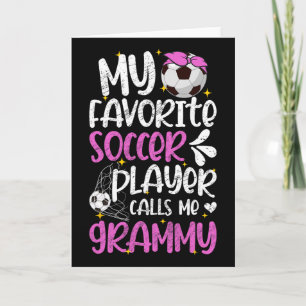 Tarjeta Mi jugador de fútbol favorito Grammy Fútbol Grammy