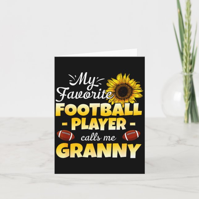Tarjeta Mi jugador de fútbol favorito me llama abuela  (Anverso)