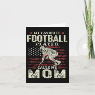 Tarjeta Mi jugador de fútbol favorito me llama mamá nuestr