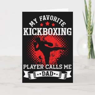 Tarjeta Mi jugador de kickboxing favorito me llama papá Ki