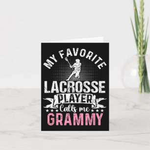 Tarjeta Mi jugador de lacrosse favorito me llama Grammy di
