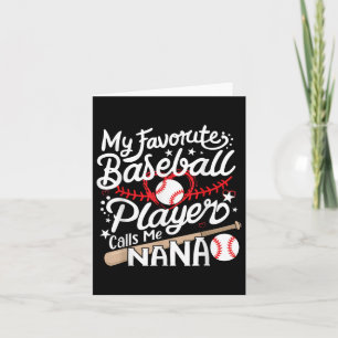 Tarjeta Mi jugador favorito de béisbol me llama béisbol Na
