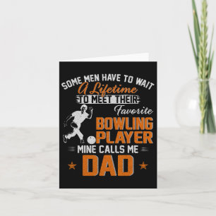 Tarjeta Mi jugador favorito de boliche me llama regalo de