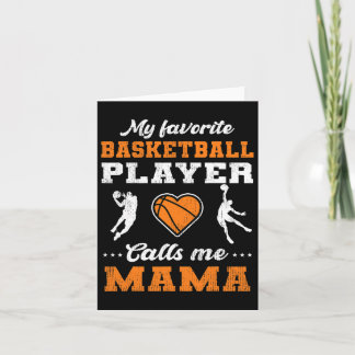 Tarjeta Mi jugador favorito de Bysketbyll me llama mamá ma
