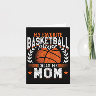 Tarjeta Mi jugador favorito de Bysketbyll me llama Mom Bys