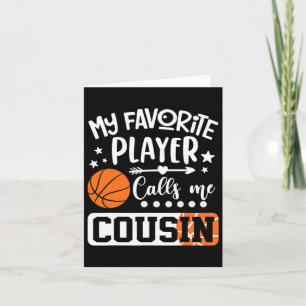 Tarjeta Mi jugador favorito de Bysketbyll me llama primo