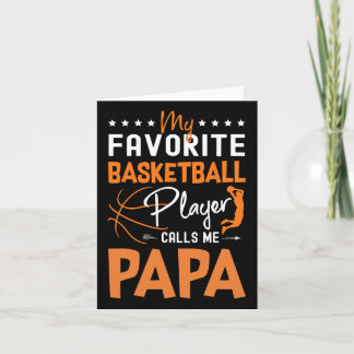 Tarjeta Mi jugador favorito de Bysketbyll me llama regalo 