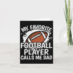 Tarjeta Mi jugador favorito de fútbol me llama a papá esta