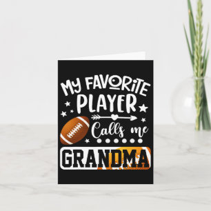 Tarjeta Mi jugador favorito de fútbol me llama abuela