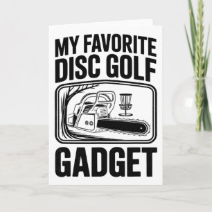 Tarjeta Mi juguete favorito de golf de disco Chiste de mot