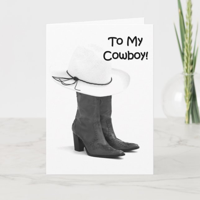 TARJETA MI KISSER COWBOY FAVORITO TE AMA (Anverso)