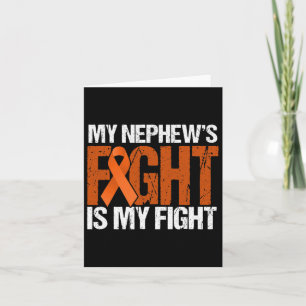 Tarjeta Mi lucha contra la leucemia en mi lucha contra los