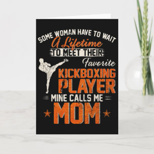 Tarjeta Mi luchador de kickboxing de MMA favorito me llama