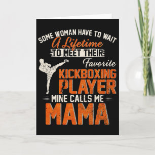Tarjeta Mi luchador de kickboxing de MMA favorito me llama
