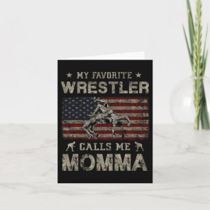 Tarjeta Mi luchador favorito me llama Mamá el día de la Ma