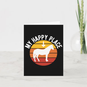 Tarjeta Mi lugar feliz Caballo Lover1