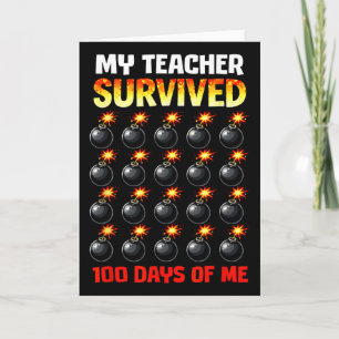 Tarjeta Mi maestro sobrevivió 100 días de mi videojuego Pi